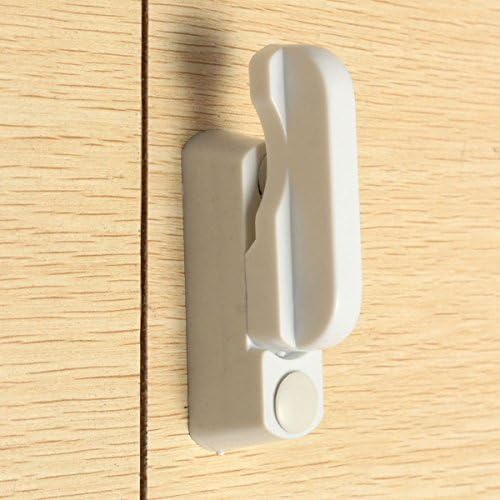 Curvear 2 piece Window Sash Lock, Wear Proof Easy Installation Anti Theft Child Proof Security Lock for Home.