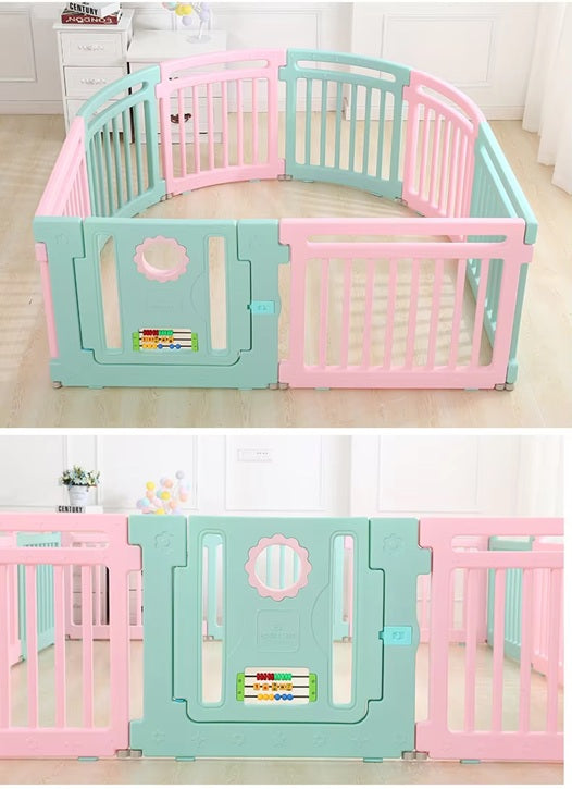 Kids round creative fence toddler games safety protective baby playpen for playing ball toy pool.