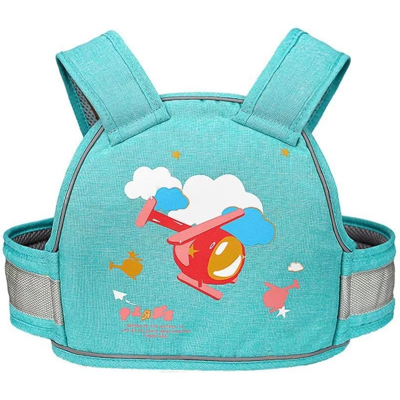 Curvear®️Baby Harness for Two Wheelers, Adjustable Strap, Reflective Borders, Cow Print Safety Belt for Toddlers.