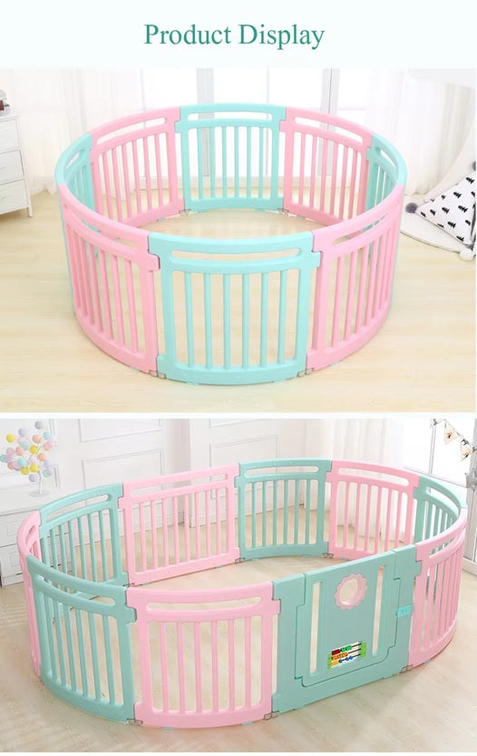 Kids round creative fence toddler games safety protective baby playpen for playing ball toy pool.