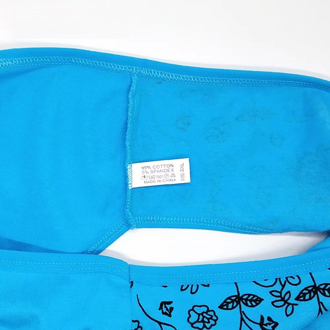 Curvear Women cotton panties Large size ladies Panties Big yards Printed underwear Femme Briefs Mummy underpants.