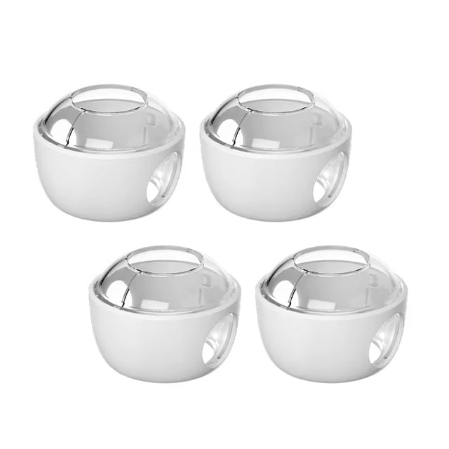 Curvear 4 Pcs Transparent Safety Door Knob Covers for Toddler, Childproof Door Locks, Easy to Install.