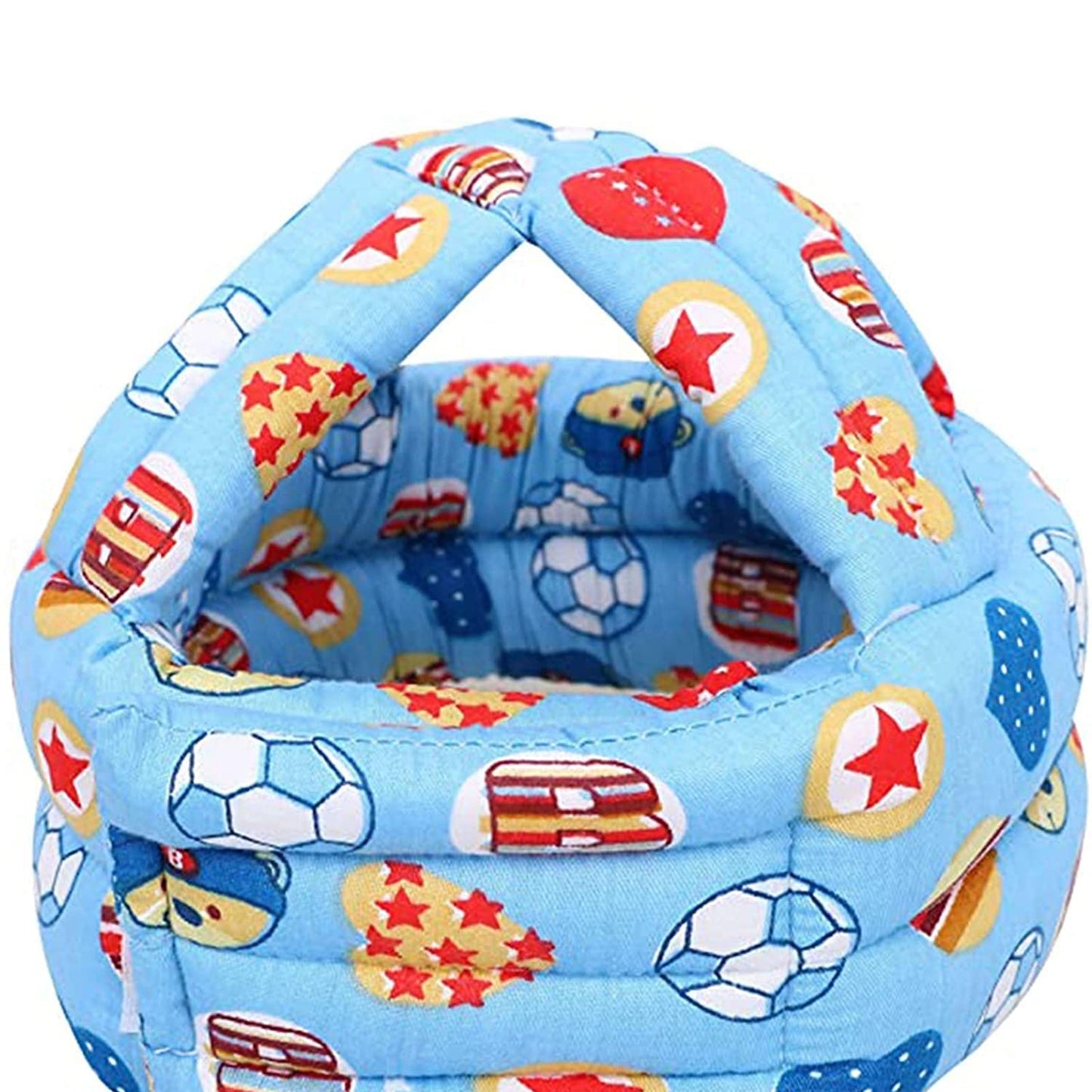 Curvear®️Baby Infant Toddler Helmet No Bump Safety Head Cushion Bumper Bonnet Adjustable Protective Multi Printed Cap Child Safety Headguard for Running Walking Crawling Safety Helmet for Kids. 2 set