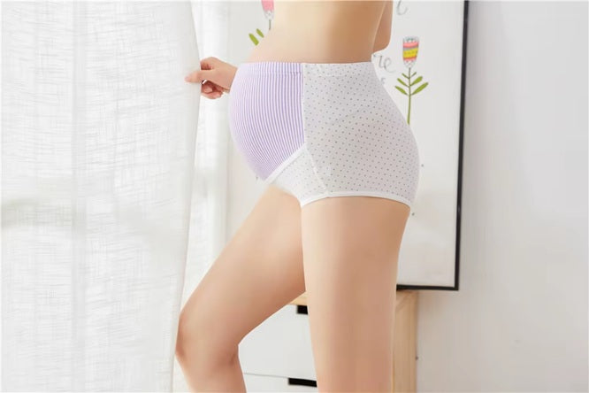 Curvear Women's Plus Size Maternity Panties Cotton Over Bump Underwear Brief M to 5XL High Waist Pregnancy Panties Adjustable Waistband. 2 pack