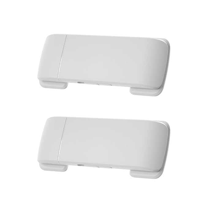 Curvear 2 Pcs Baby Safety French Fridge Door Lock, Childproof Double Door Refrigerator Lock, Cabinet Cupboard Lock for Toddlers.