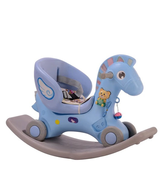 Curvear children's riding toys with early education function 3 In 1 Multi Function Plastic Indoor Jumping Horse Toy.
