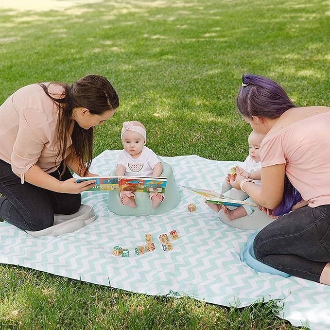 Curvear Portable Baby Floor Seat with Tray, Infant Sit-Up Activity Chair for Eating, Playtime, and Support, Easy Travel.