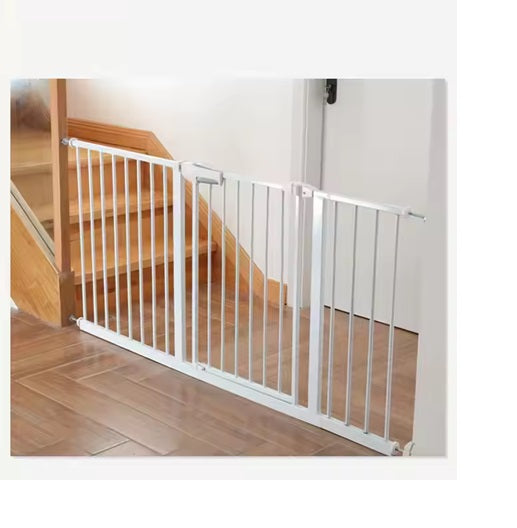 Curvear®️Baby Fence Playpen & Pet Safety Gate, Retractable Plastic Door for Indoor Use, Dog Room Barrier.