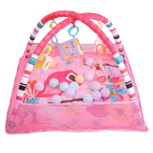 Curvear Activity Gym, Infant Toddler Soft Baby Play Gym Musical Crawling for Sensory Exploration for Auditory Development for Neck Movement.