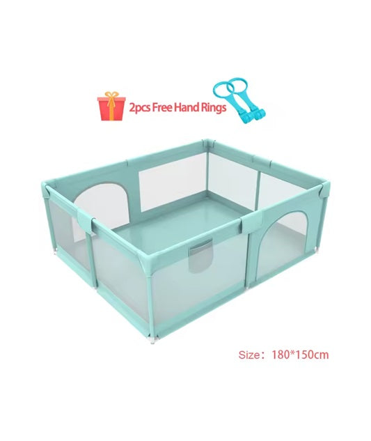 Curvear Baby Playpen, Large Play yard, Indoor & Outdoor Kids Activity Center with Anti-Slip Base, Sturdy Safety Play Yard with Breathable Mesh, Kid's Fence for Infants Toddlers .