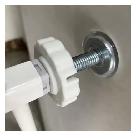 Curvear®️Baby Fence Playpen & Pet Safety Gate, Retractable Plastic Door for Indoor Use, Dog Room Barrier.