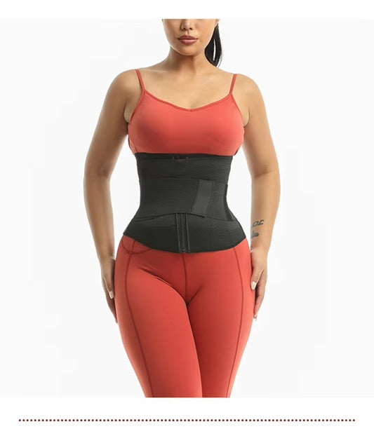 Curvear Postpartum Girdle Recovery Of Pregnant Women Corset Waist Trainer With Loop Wraps Hourglass Adjustable Body Bandage Belly Belt.