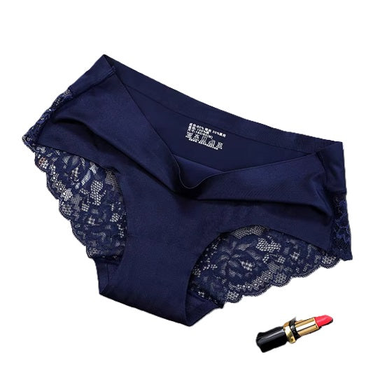 Curvear 3-Pack Seamless Lace Panties for Women – Comfortable and Stylish Ladies' Underwear Briefs Set, Soft and Breathable.