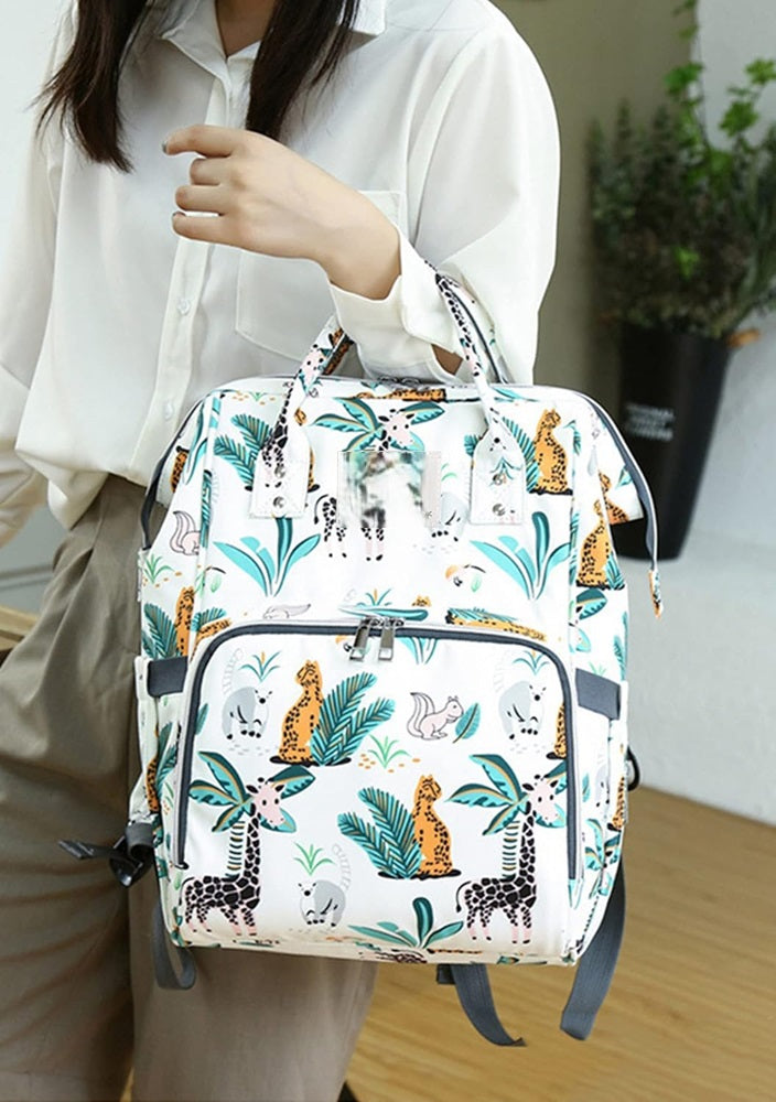 Curvear Multifunctional Waterproof Diaper Bag Backpack Nappy Changing Bag Mummy Bag with Changing Mat & Stroller Straps.