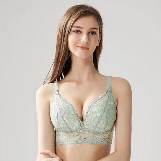 Curvear Sexy Lace Pregnancy Maternity Nursing Bra for Women, Ideal for Breastfeeding and Comfort.