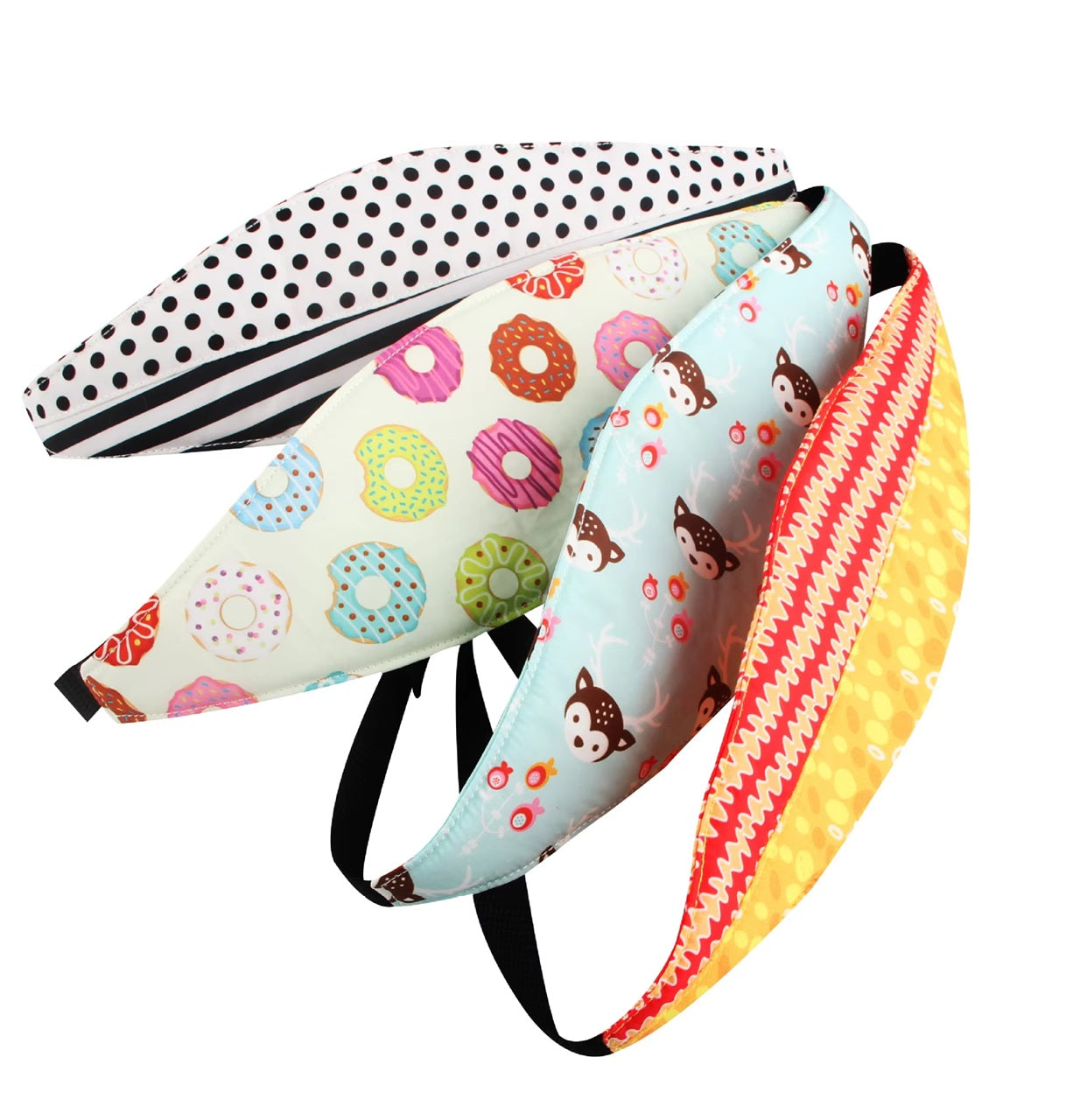 Curvear Infant Car Seat Head Restraint Child Safety Belt Head Support Fixed Auxiliary Belt Adjustable Baby Sleep Fence Safety Pillow