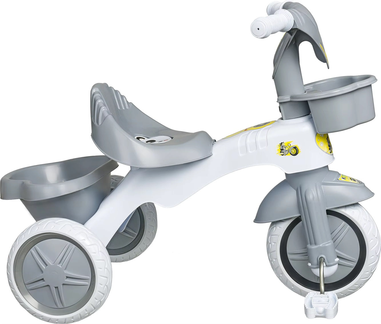 Curvear Kids Tricycle with Music, Light, Storage Basket, Safety Belt, Adjustable Height, Tricycle for Kids, Baby Cycle, Kids Tricycle for 12 Months to 5 Years.