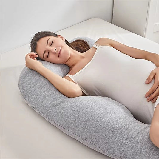 Curvear Pregnancy Pillows Side Sleeping J Shaped Maternity Pillow for Pregnant Women Portable Body Pillow with- Support Head Neck Belly.