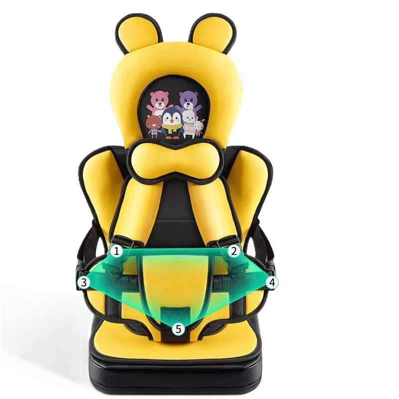 Portable Children’s Safety Seat Cushion for Kids 1-12Y, Thickened Breathable Booster Pad, Soft Mat for Toddler Protection