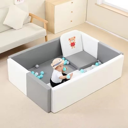 Curvear Home Baby Play Mat Soft Crawling Mat with Game Guardrail - Comfortable and Safe for Babies and Toddlers.