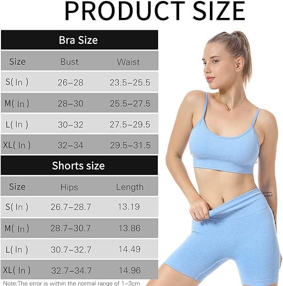 Curvear®️Work Out Sets Gym For Women Personality Design Sexy Suspender Shorts Fashion Suit Yoga Sports Suit Workout Clothes