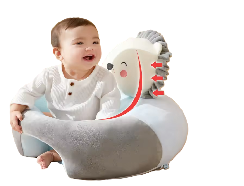 CURVEAR Baby Infant Dining Chair Practice Learning to Sit without Hurting Spine Drop-Resistant Training Seat Sofa