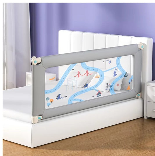 CURVEAR ®️Portable Guard Side Bed Fence – Protective Baby Bed Rail for Toddlers, Kids Safety Products, Bedroom Protection