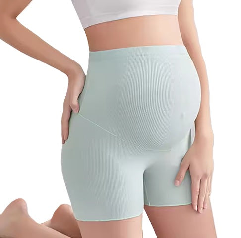 Curvear Women Sexy High Waist Pregnancy Adjustable Belly Summer Cotton Safety Sleep Maternity Shorts.
