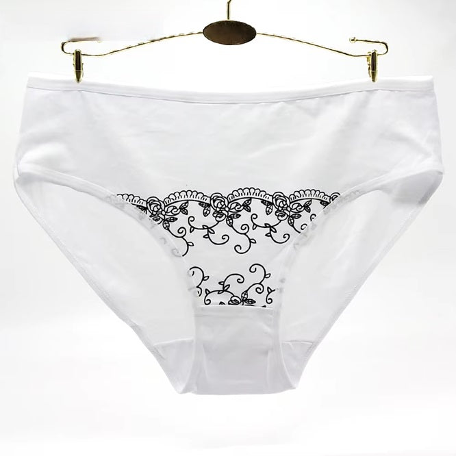 Curvear Women cotton panties Large size ladies Panties Big yards Printed underwear Femme Briefs Mummy underpants.