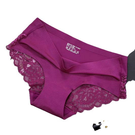 Curvear 3-Pack Seamless Lace Panties for Women – Comfortable and Stylish Ladies' Underwear Briefs Set, Soft and Breathable.