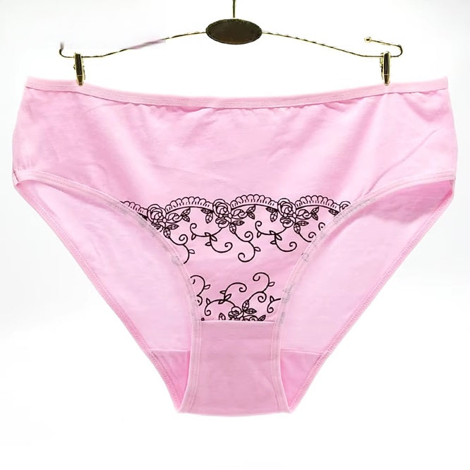 Curvear Women cotton panties Large size ladies Panties Big yards Printed underwear Femme Briefs Mummy underpants.