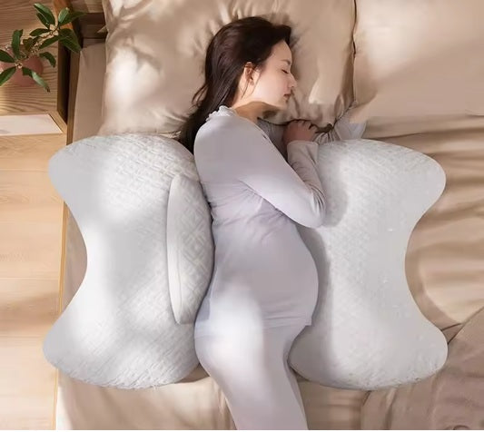 Curvear Modern Maternity Sleep Pillow, U-Shape Pregnancy Support Full Body Cushion for Belly, Waist, Leg, Side Lying Comfort.