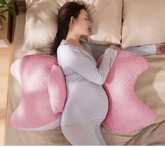 Curvear Modern Maternity Sleep Pillow, U-Shape Pregnancy Support Full Body Cushion for Belly, Waist, Leg, Side Lying Comfort.