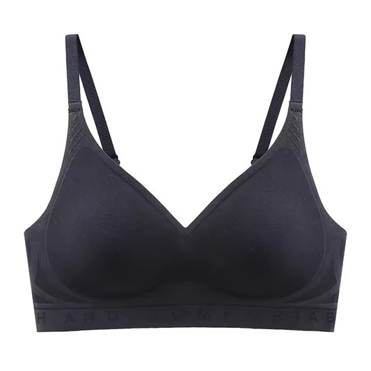 Curvear New Style fixed Cup Soft Support Letter No Steel Ring Jelly Silicone Women Underwear Gathering Comfortable Adjustable Woman bra.