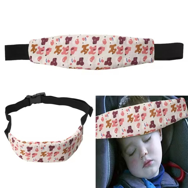 Curvear Infant Car Seat Head Restraint Child Safety Belt Head Support Fixed Auxiliary Belt Adjustable Baby Sleep Fence Safety Pillow