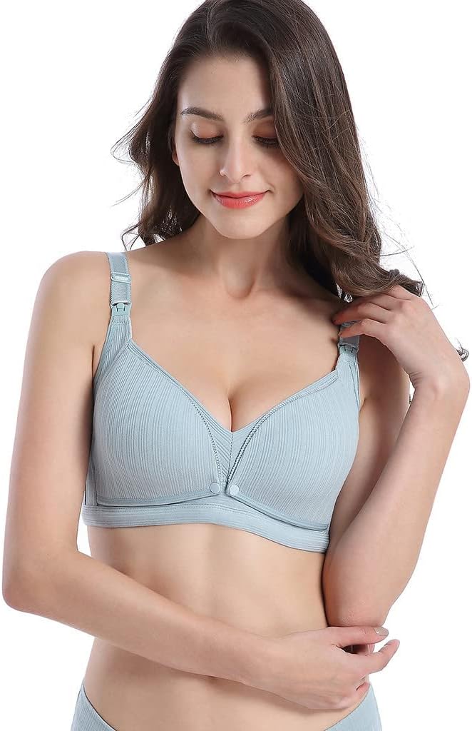 Curvear Wireless Maternity Bras for Women Nursing Bras Pregnancy Sleep Bralette Thin Comfortable Postpartum Bras