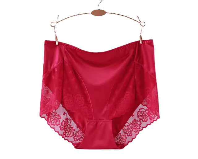 Curvear Sexy Lace Panties for women High waist Seamless Soft briefs Cotton crotch Summer lady's Elastic underpants .