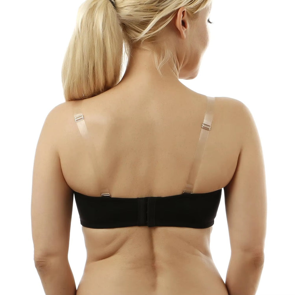 Curvear White Soft Strapless Bras with Adjustable Silicone, Padded, Comfort Fit, Quality Support, Seamless, Lightweight, Everyday Wear.