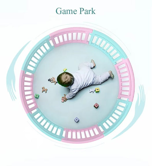 Kids round creative fence toddler games safety protective baby playpen for playing ball toy pool.