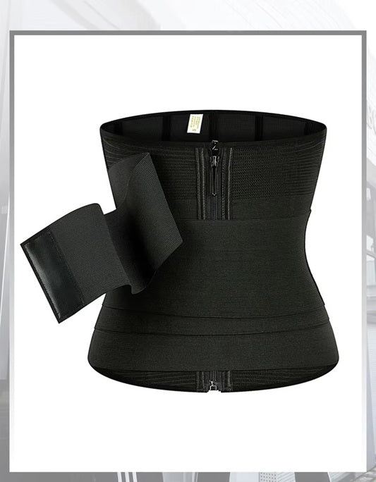 Curvear Postpartum Girdle Recovery Of Pregnant Women Corset Waist Trainer With Loop Wraps Hourglass Adjustable Body Bandage Belly Belt.