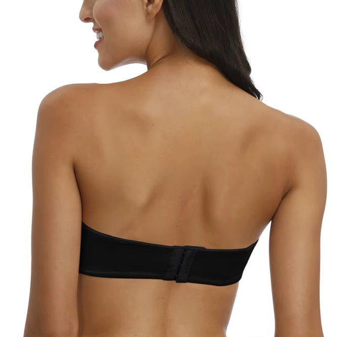 Curvear White Soft Strapless Bras with Adjustable Silicone, Padded, Comfort Fit, Quality Support, Seamless, Lightweight, Everyday Wear.