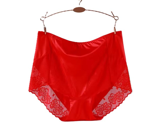 Curvear Sexy Lace Panties for women High waist Seamless Soft briefs Cotton crotch Summer lady's Elastic underpants .