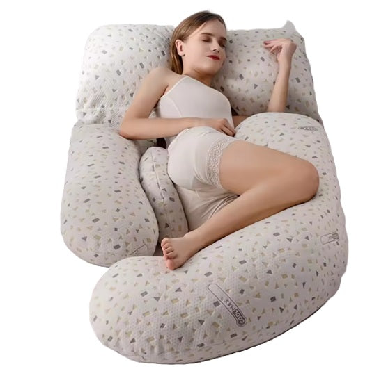 Pillow protection for pregnant women sleeping on the waist side, multi-functional U-shaped full-body pillow, washable pregnancy