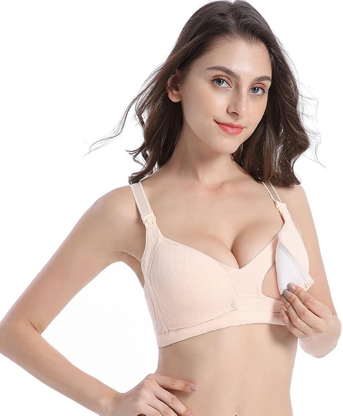 Curvear Wireless Maternity Bras for Women Nursing Bras Pregnancy Sleep Bralette Thin Comfortable Postpartum Bras