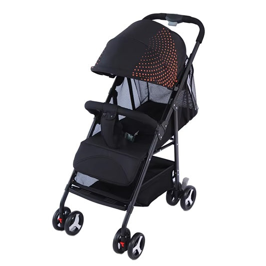CURVEAR®️Portable One-Hand Folding Baby Stroller, Power Push Model, Lightweight, for 0-3 Years, New Hot Mom Stroller, Compact, Travel-Friendly, Comfortable, Stylish Design.