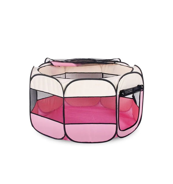 CURVEAR®️ Folding Pet Tent Cage Fence Playpen For Dogs Home Puppy Fence Kennel Kitten House Cage Dog House Pet Exercise Play Cage