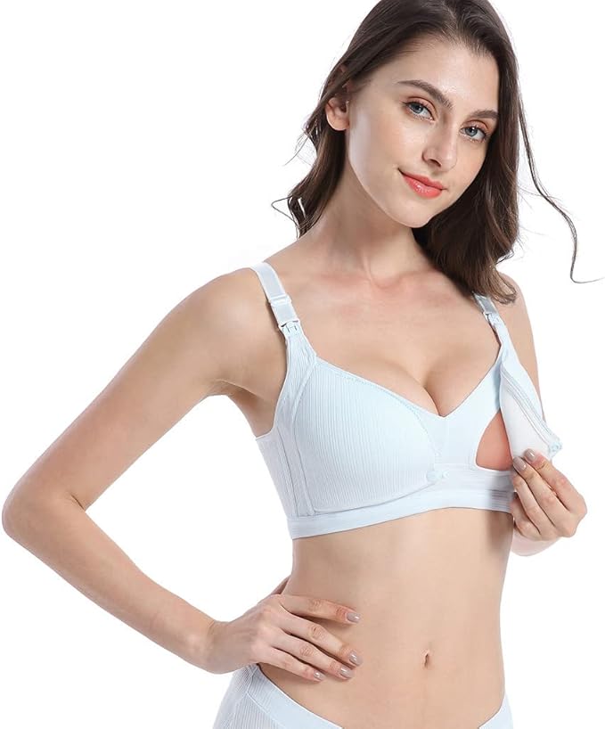 Curvear Wireless Maternity Bras for Women Nursing Bras Pregnancy Sleep Bralette Thin Comfortable Postpartum Bras