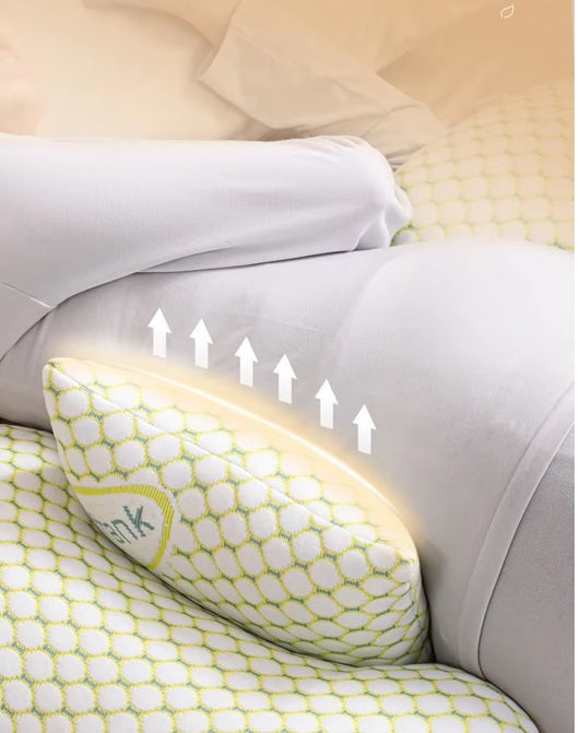 Curvear Modern Maternity Sleep Pillow, U-Shape Pregnancy Support Full Body Cushion for Belly, Waist, Leg, Side Lying Comfort.