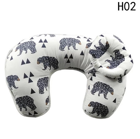 Curvear U shape mon lactation baby head protection nursing pillow avoid babies choking for breast milk.