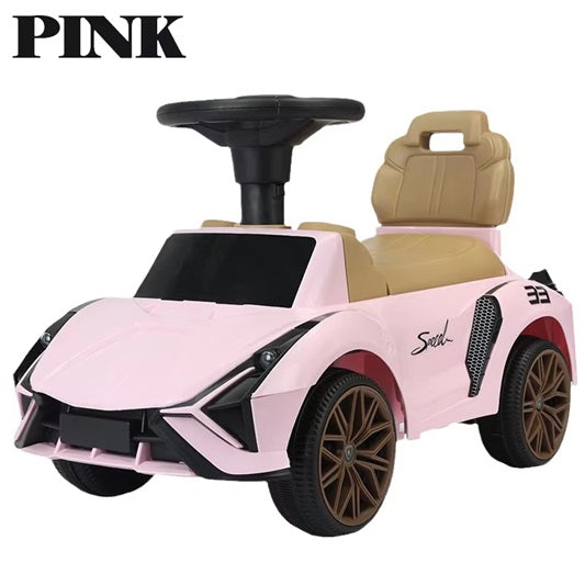 Curvear Lambo Push Ride on Car for Kids | Ride on Toy Kids Car with Music, Storage & Backrest | Ride on Baby Push Car for Baby Toddlers | Baby Car for Kids to Drive 1 to 3 Years Boy Girl.